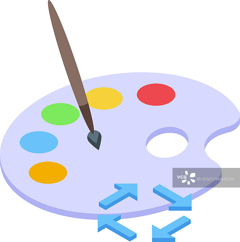 教育工作流程绘图员图标2.5D风格图片素材