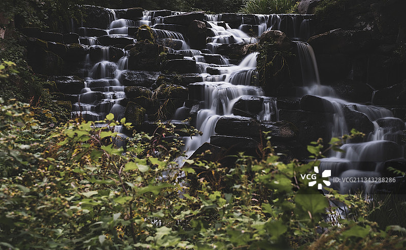 英国弗吉尼亚沃特森林瀑布风景图片素材