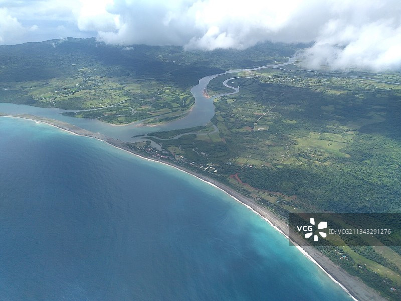 海天一色航拍图片素材