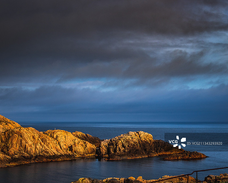 挪威海天景色图片素材