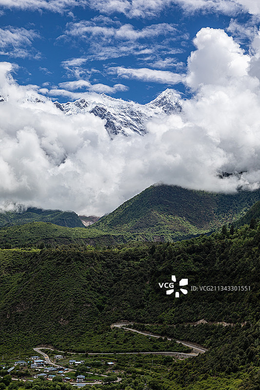 米林南迦巴瓦峰图片素材