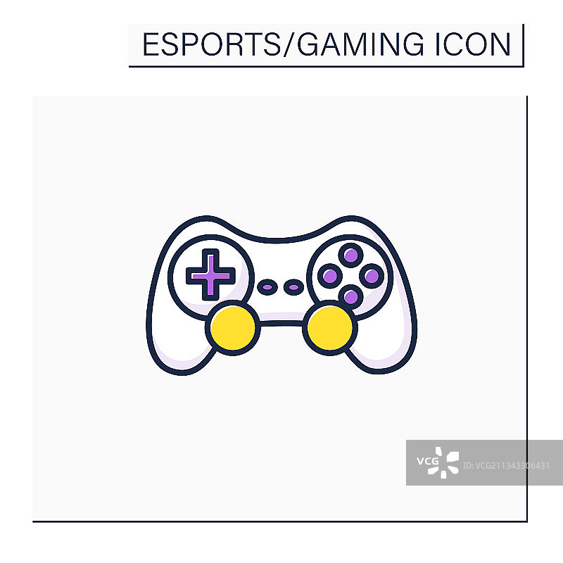 游戏杆彩色图标图片素材