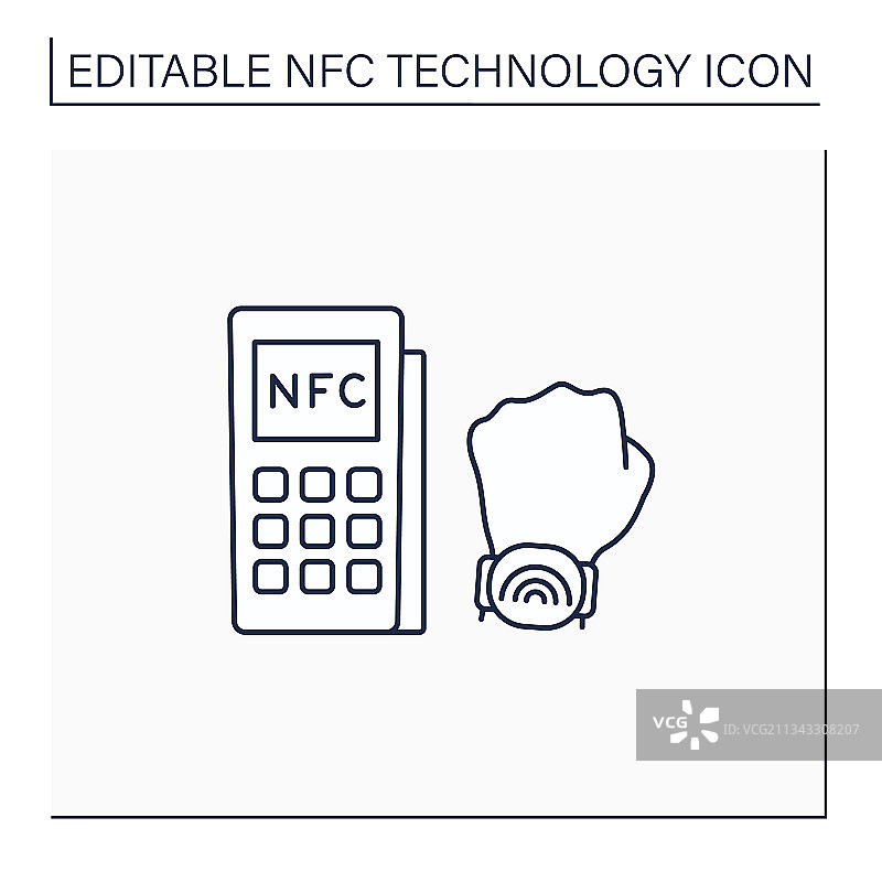 NFC线性图标图片素材