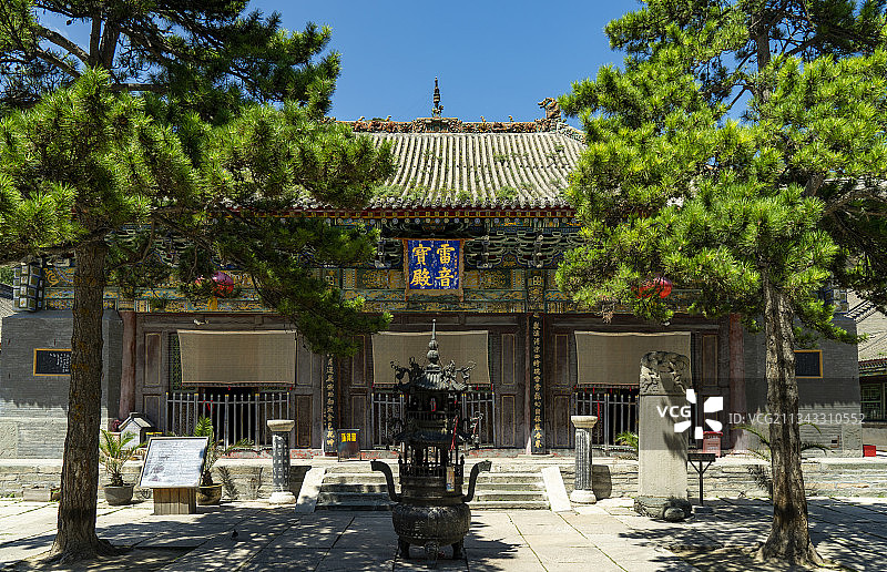 中国山西省忻州市五台县五台山景区图片素材