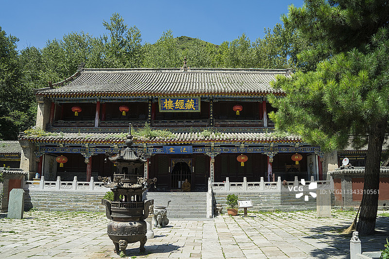 中国山西省忻州市五台县五台山景区图片素材