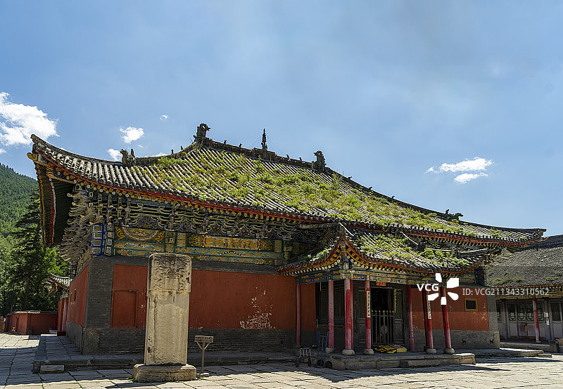 中国山西省忻州市五台县五台山景区图片素材