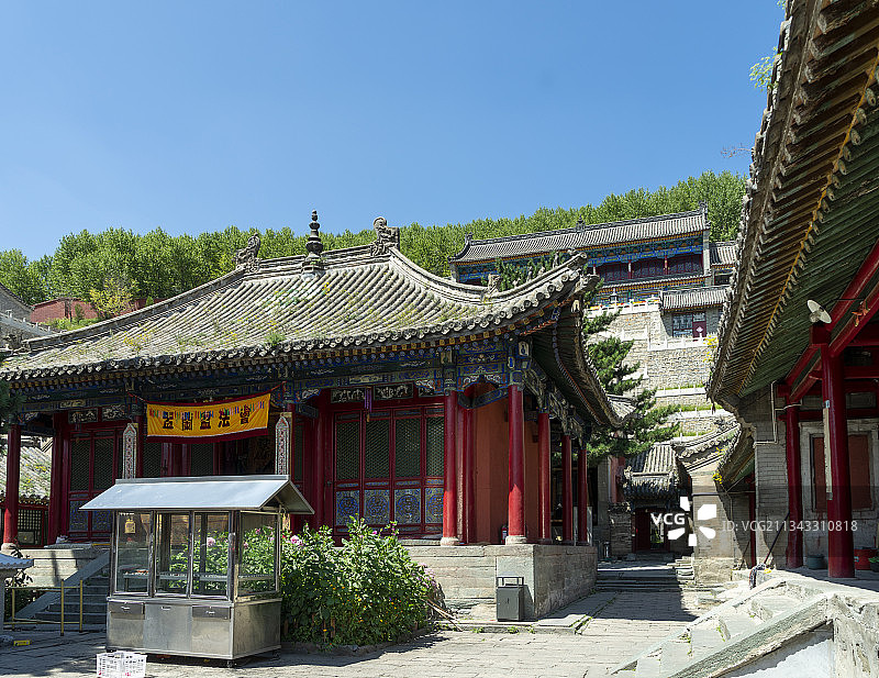 中国山西省忻州市五台县五台山景区图片素材
