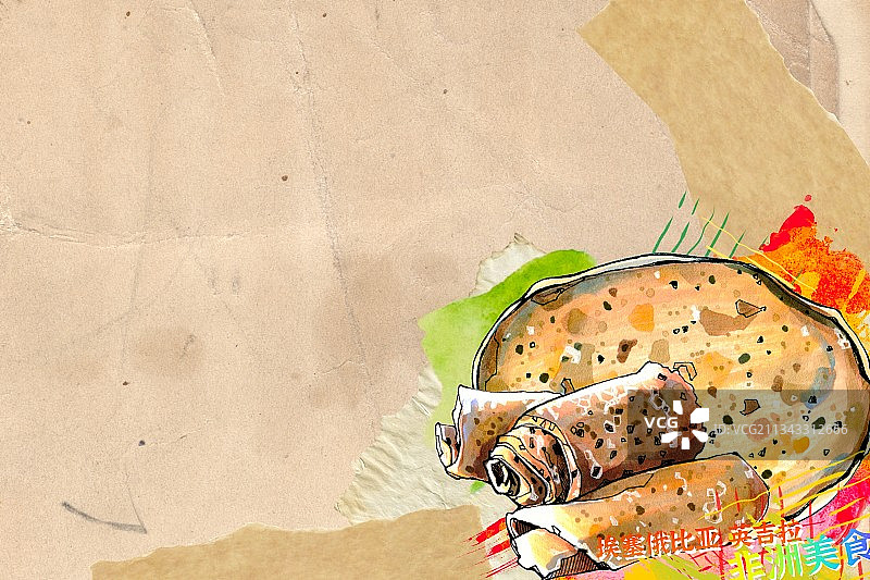 非洲美食 埃塞俄比亚 英吉拉 手抓图片素材