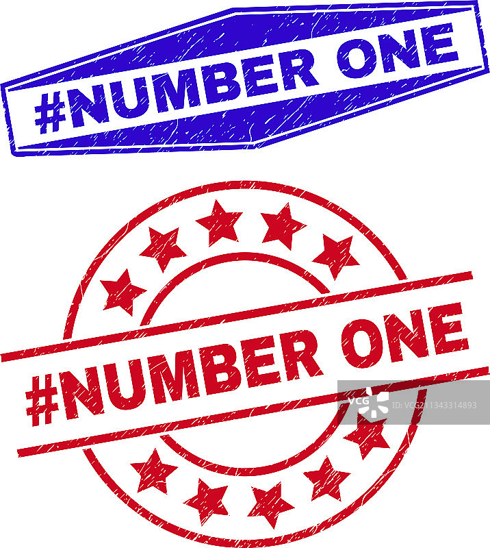 圆形标签上的数字1复古印章图片素材