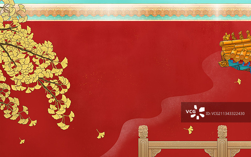 秋日故宫图片素材