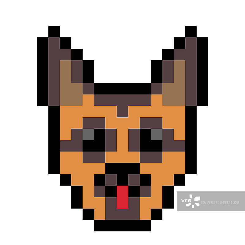 游戏素材像素德国牧羊犬图像图片素材