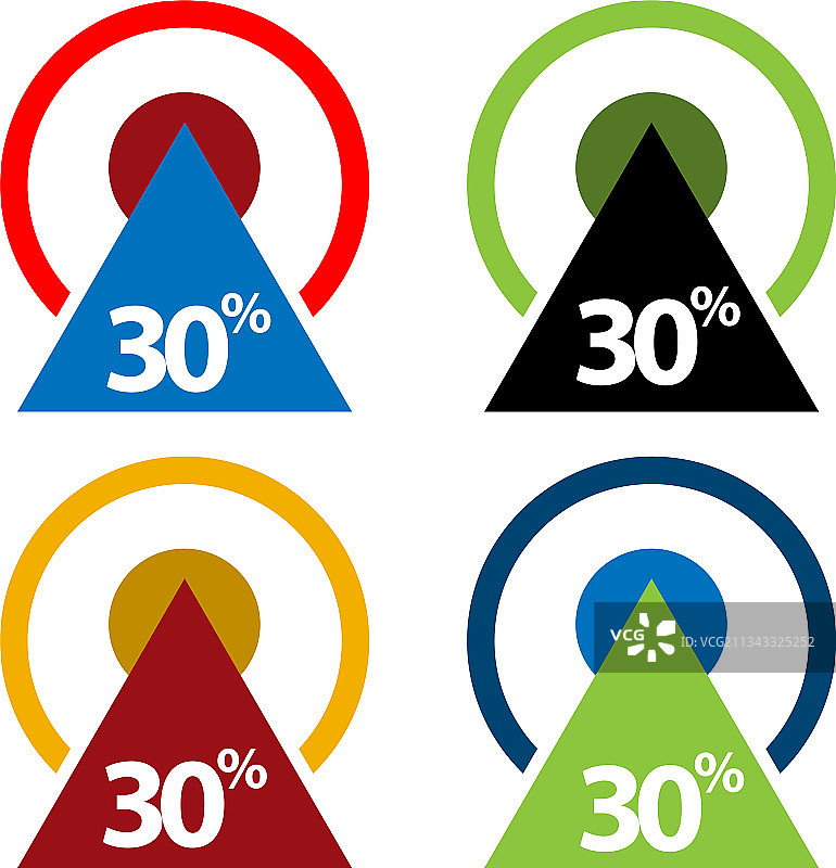 30%上升箭头图片素材