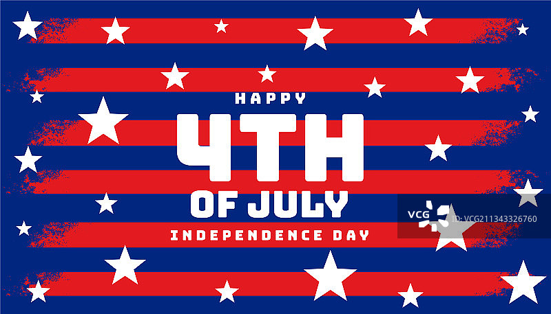 时尚7月4日旗帜banner设计图片素材