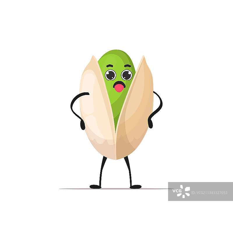 可爱开心果卡通吉祥物图片素材