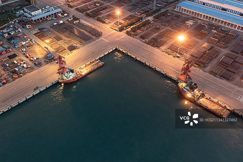 海港夜色图片素材