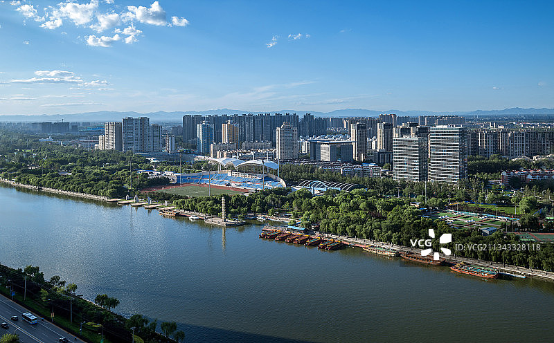 运河新貌图片素材