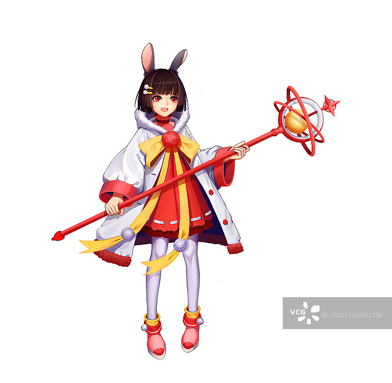 游戏立绘女魔法图片素材