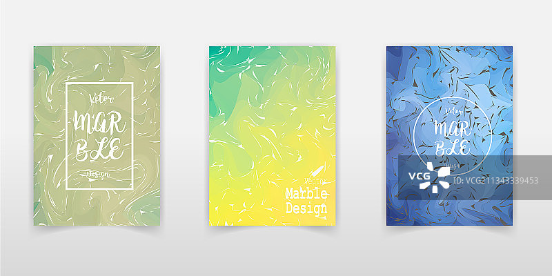 大理石纹理封面套装图片素材