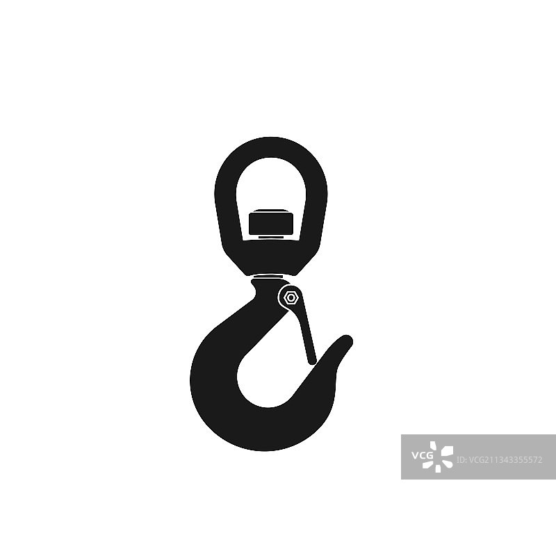 起重机吊钩建筑图标图片素材