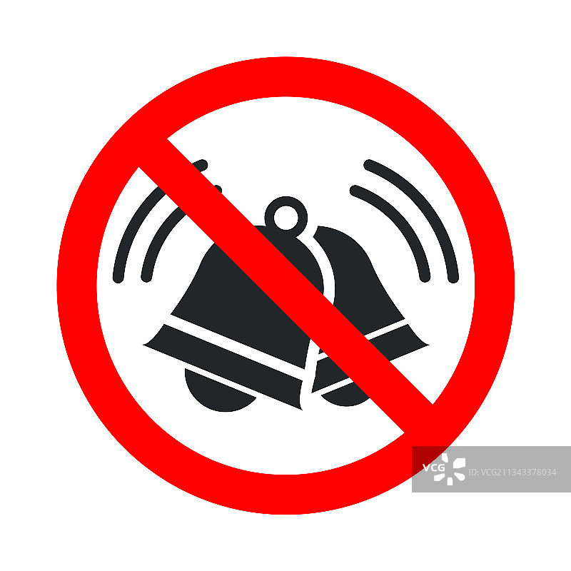 禁止喧哗红色标志图片素材
