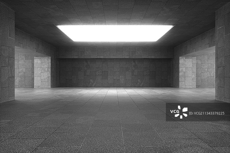 3D现代简洁水泥空间背景图片素材
