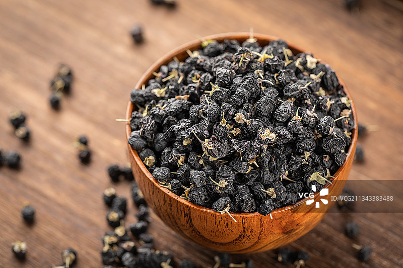 健康养生食材黑枸杞图片素材