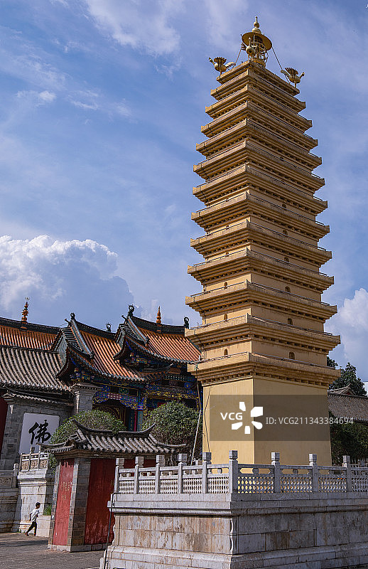 云南官渡古镇少林寺图片素材