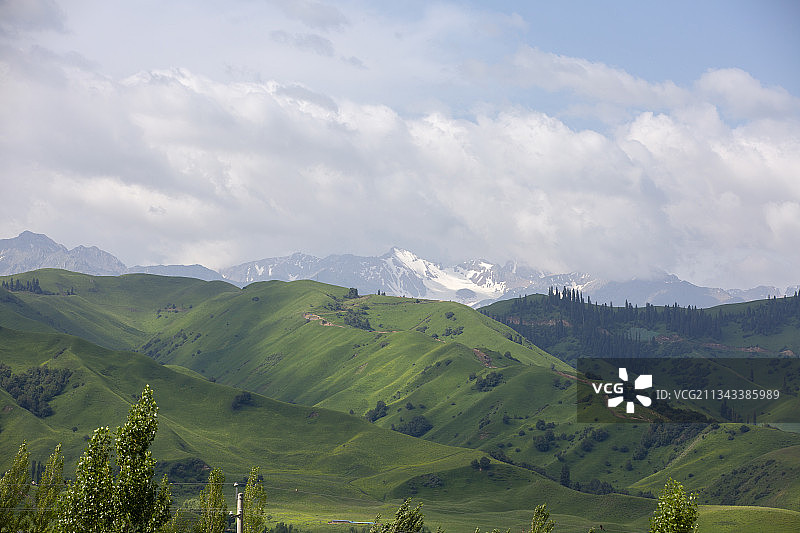 那拉提草原图片素材