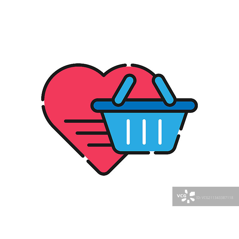 带购物清单图标的购物清单图片素材