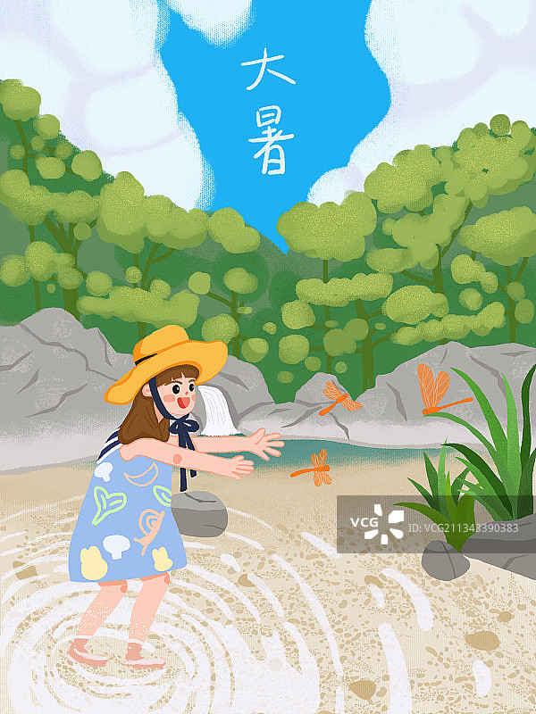 节气大暑图片素材