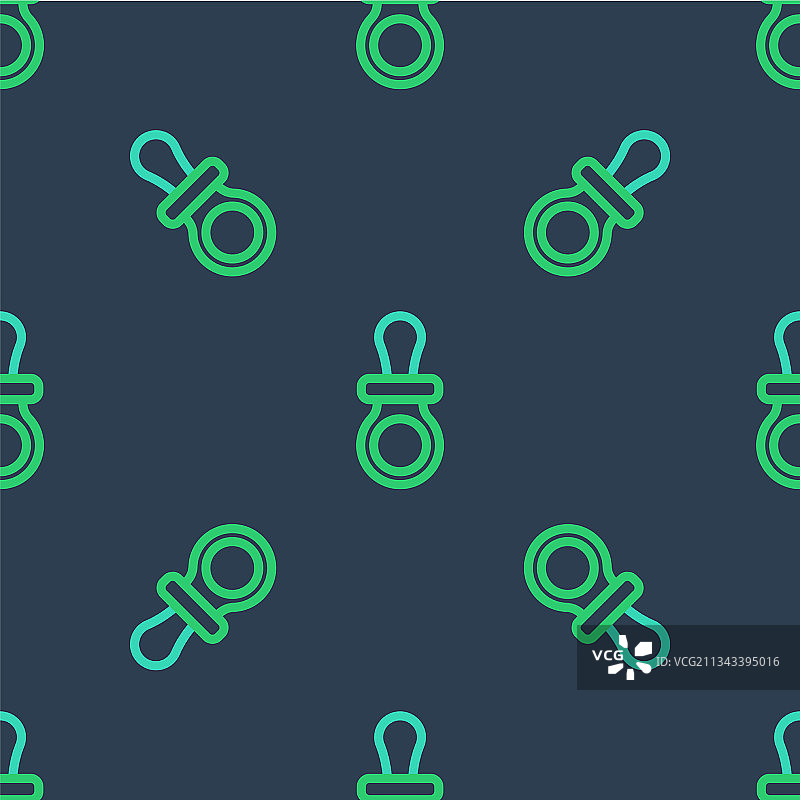 奶嘴线条图标无缝背景图片素材