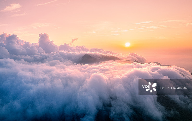 祝融峰云海图片素材