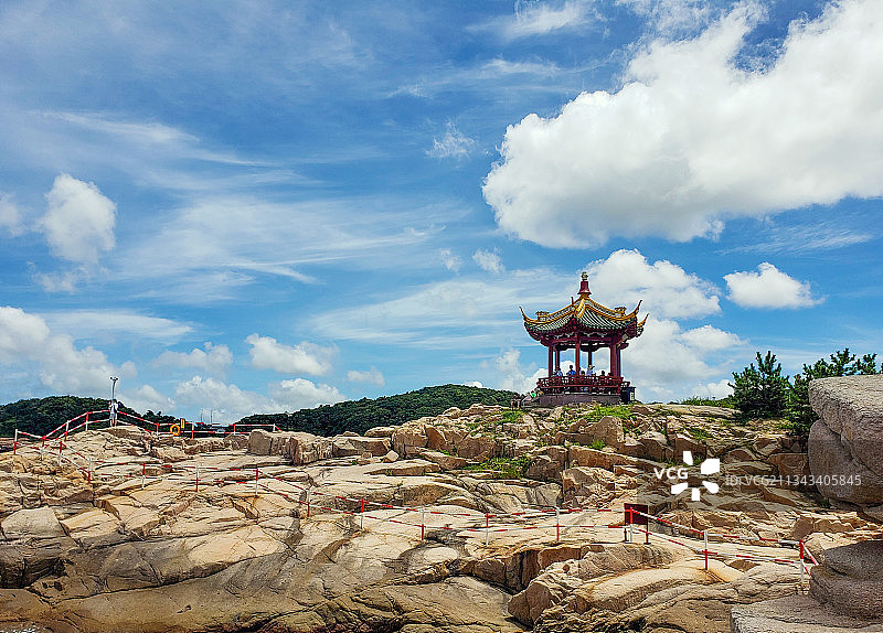 普陀山百步沙-舟山市图片素材