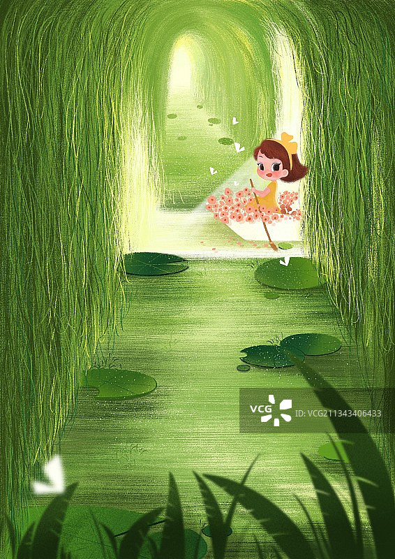 陷入春天图片素材