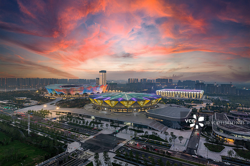 西安全运会第十四届全国运动会奥体中心图片素材