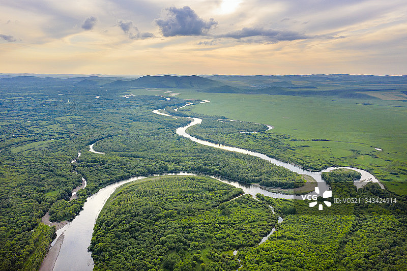 额尔古纳湿地图片素材