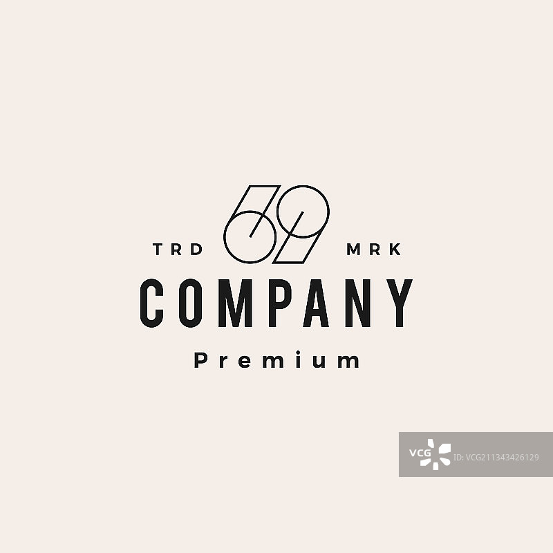 69复古数字标志图标图片素材