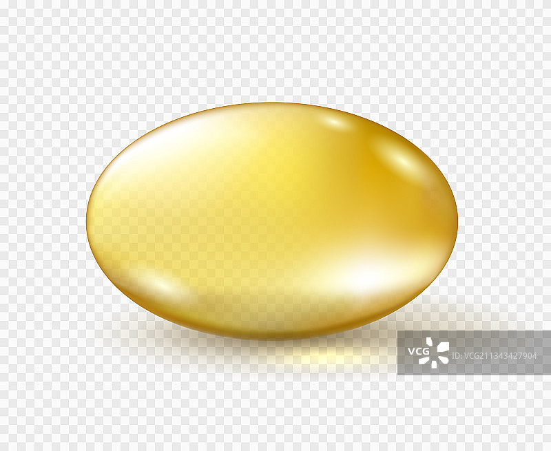 透明背景上的油胶囊图片素材