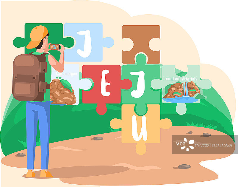 韩国济州岛旅游胜地欢迎图片素材