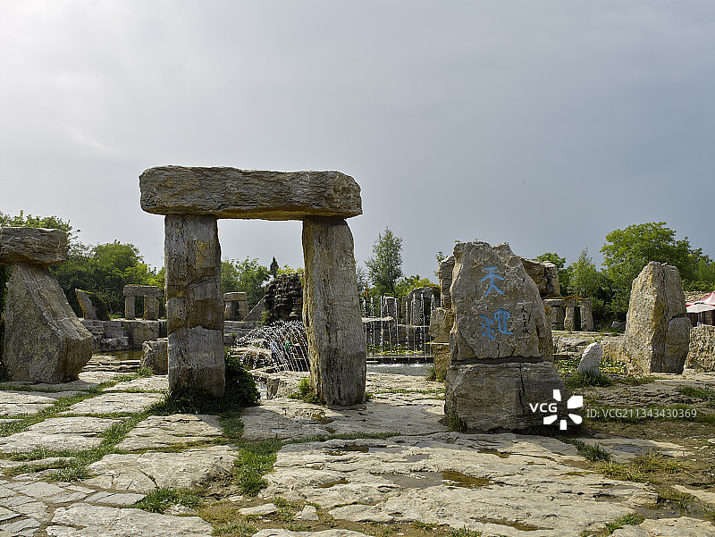 中国山东省临沂市沂水县天上王城景图片素材