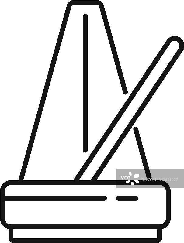节拍器轮廓风格图标图片素材