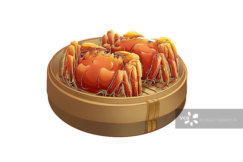 大闸蟹组合图片素材