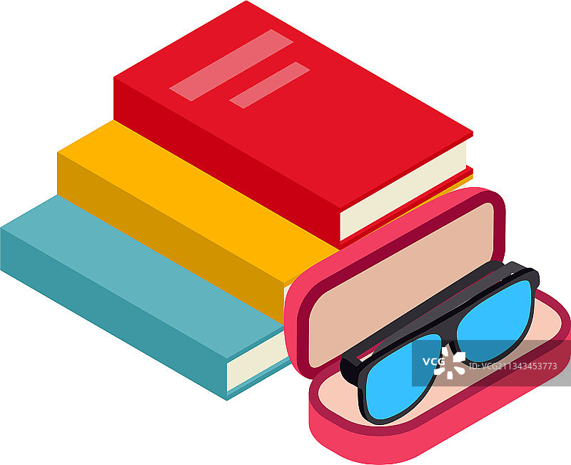 视觉辅助设备图标等距风格图片素材