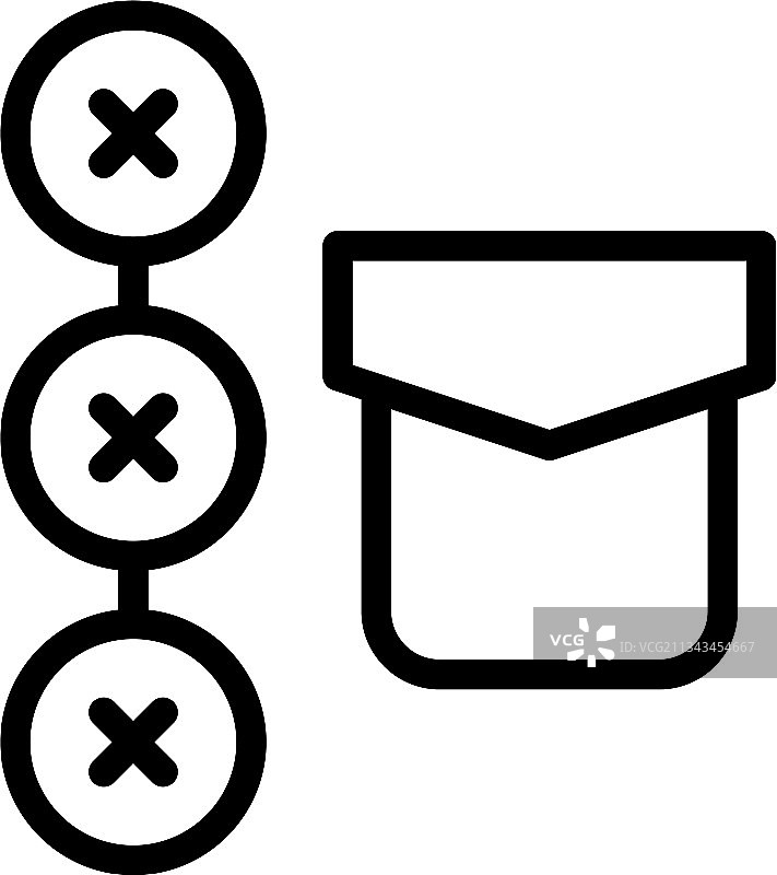 完美主义口袋图标轮廓样式图片素材