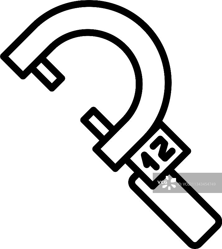数字千分尺加工图标轮廓样式图片素材
