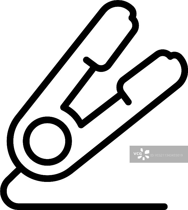 直发器轮廓样式图标图片素材