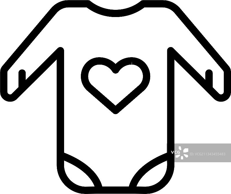 时尚服装轮廓图标图片素材