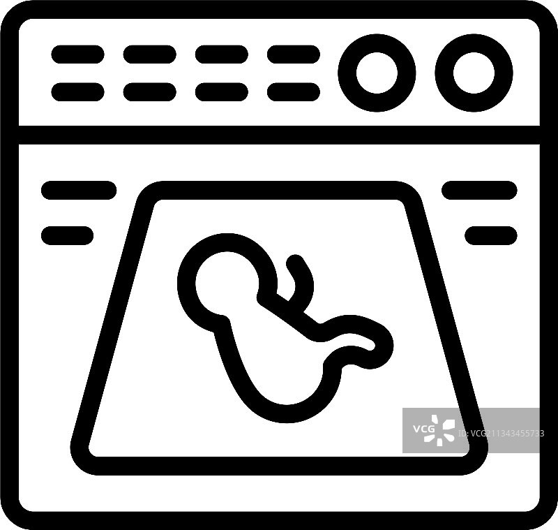 Bax射线图标轮廓样式图片素材