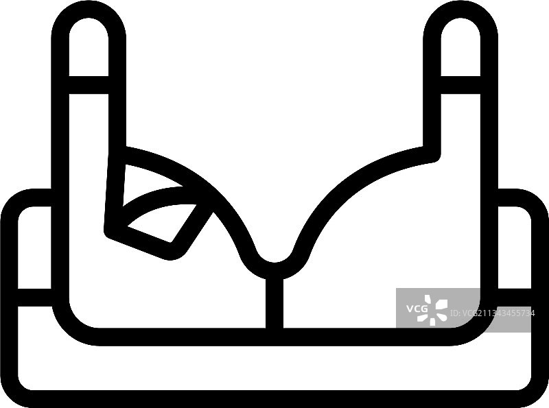 孕妇文胸图标线稿风格图片素材