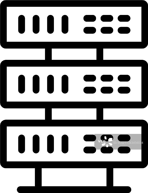 服务器搜索引擎图标轮廓样式图片素材